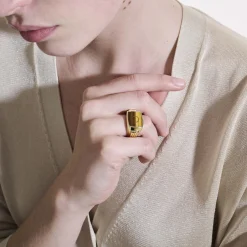 Men John Hardy Signets^Carved Signet Ring, Sterling Silver, Gemstone
