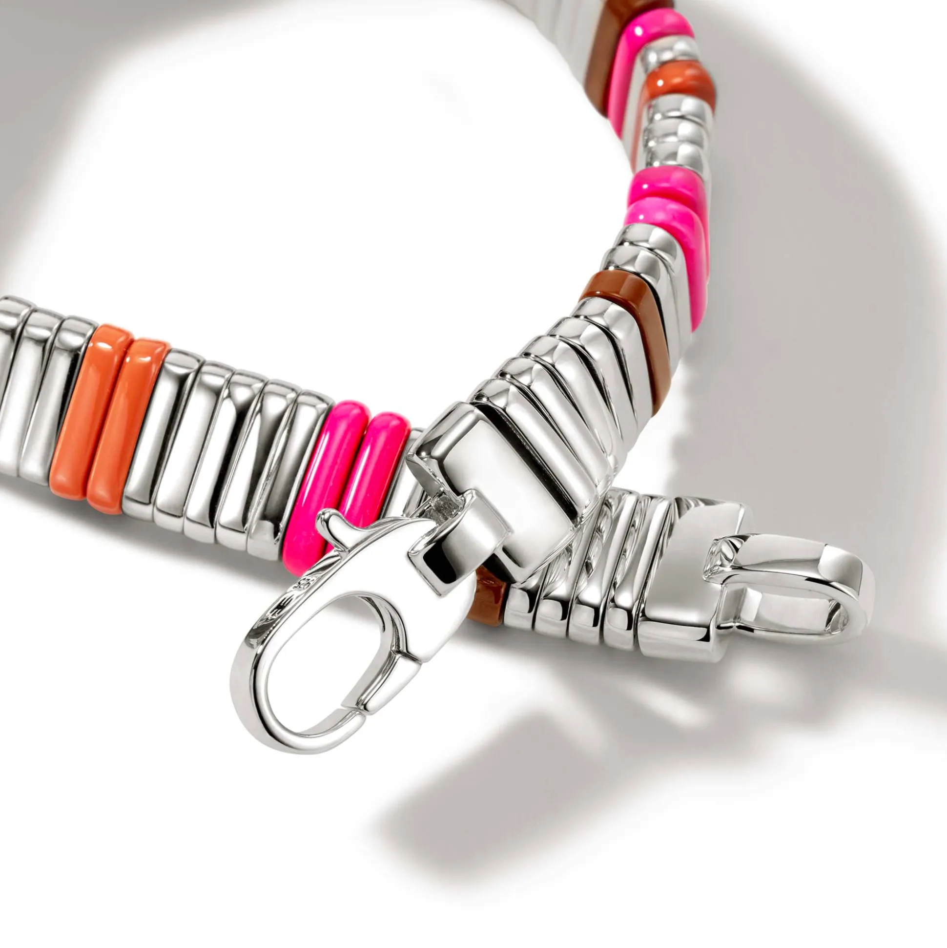 Men John Hardy Beads^Colorblock Bracelet, Silver, Gemstones