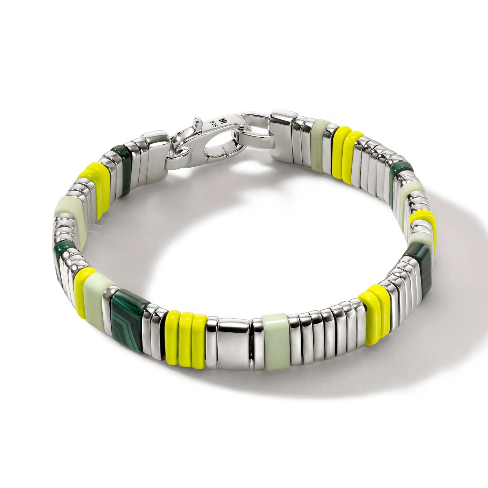 Men John Hardy Beads^Colorblock Bracelet, Silver, Gemstones
