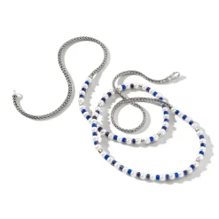 Women John Hardy Beads^Colorblock Necklace, Silver, Gemstones, Pearl