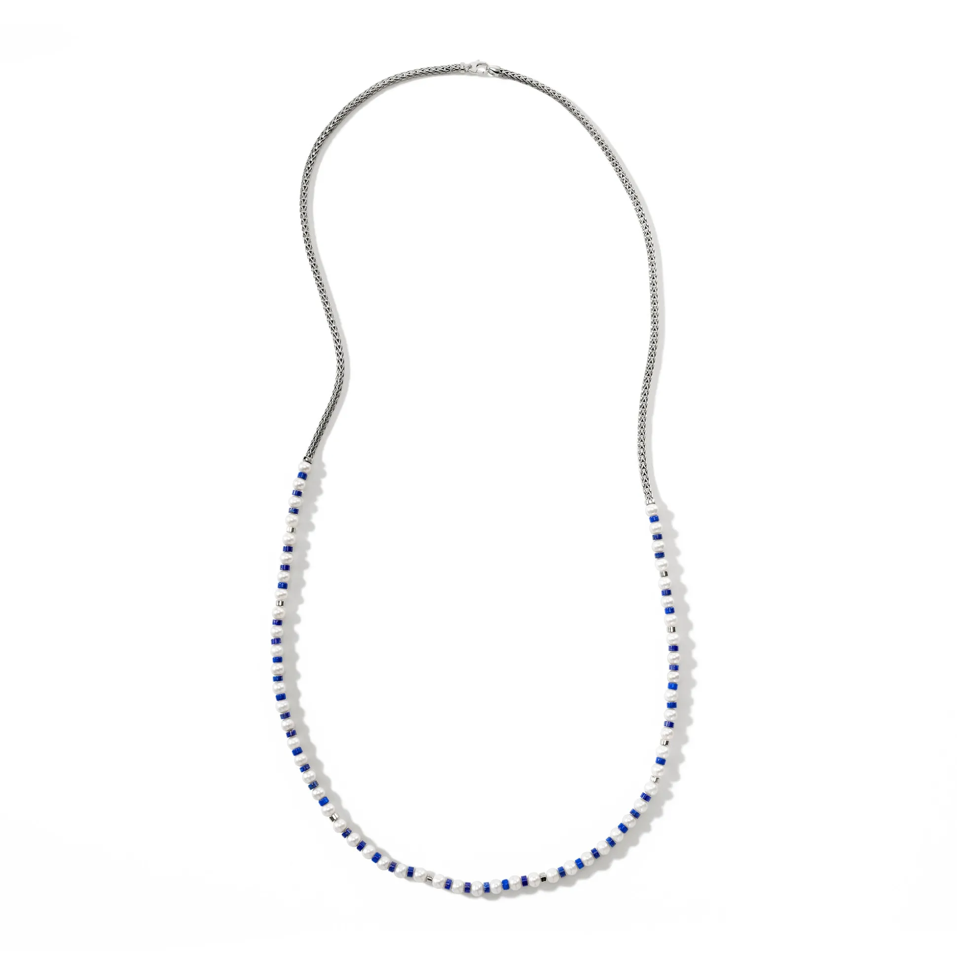 Women John Hardy Beads^Colorblock Necklace, Silver, Gemstones, Pearl