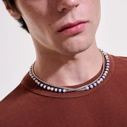 Women John Hardy Beads^Colorblock Necklace, Silver, Gemstones, Pearl