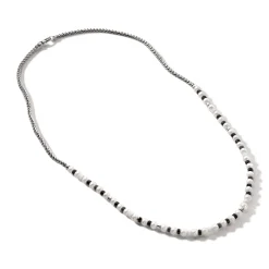 Men John Hardy Beads^Colorblock Necklace, Silver, Gemstones, Pearl