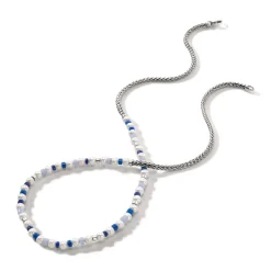 Women John Hardy Beads^Colorblock Necklace, Silver, Gemstones, Pearl