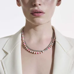 Women John Hardy Beads^Colorblock Necklace, Silver, Gemstones, Pearl