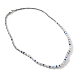 Women John Hardy Beads^Colorblock Necklace, Silver, Gemstones, Pearl