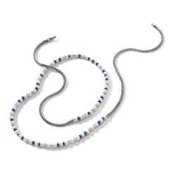 Women John Hardy Beads^Colorblock Necklace, Silver, Gemstones, Pearl
