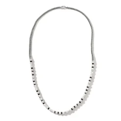 Women John Hardy Beads^Colorblock Necklace, Silver, Gemstones, Pearl