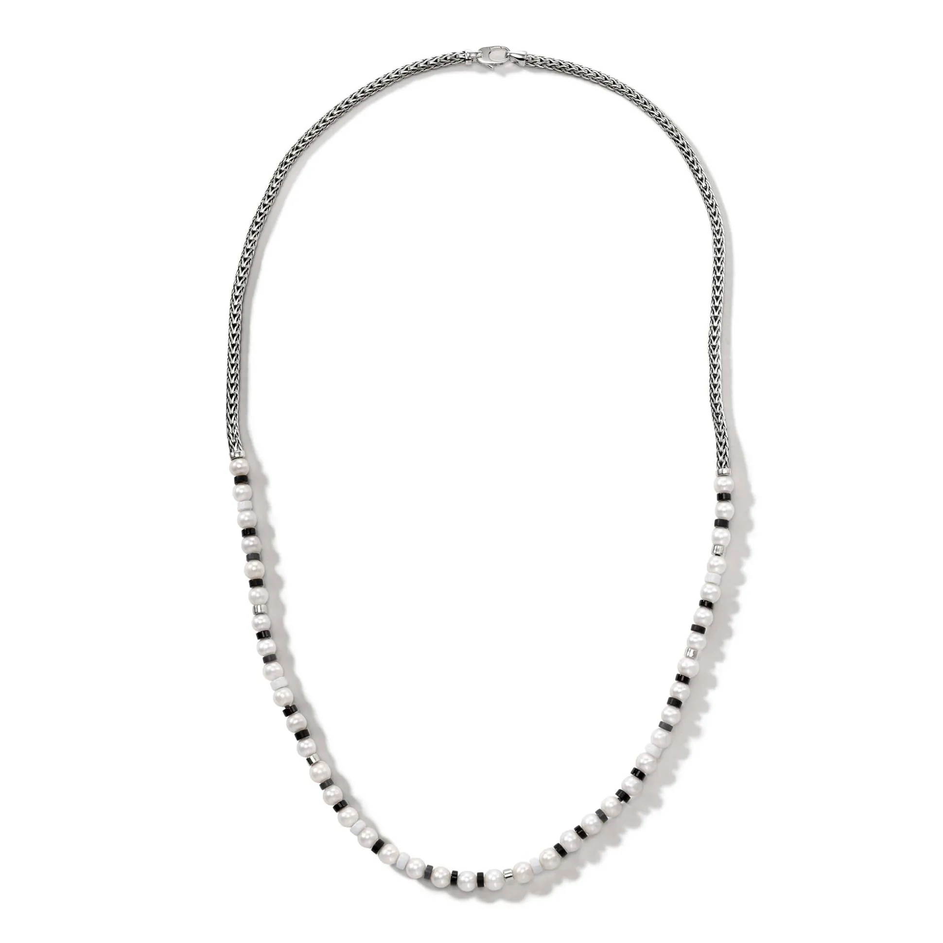Women John Hardy Beads^Colorblock Necklace, Silver, Gemstones, Pearl