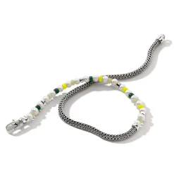 Men John Hardy Beads^Colorblock Wrap, Silver, Gemstones, Pearl