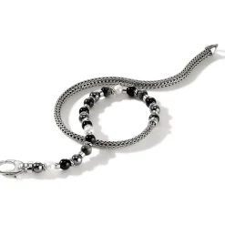 Men John Hardy Beads^Colorblock Wrap, Silver, Gemstones, Pearl