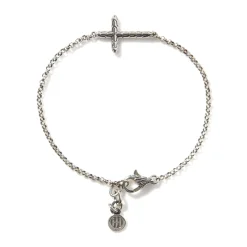 Men John Hardy Chains^Cross Bracelet, Sterling Silver