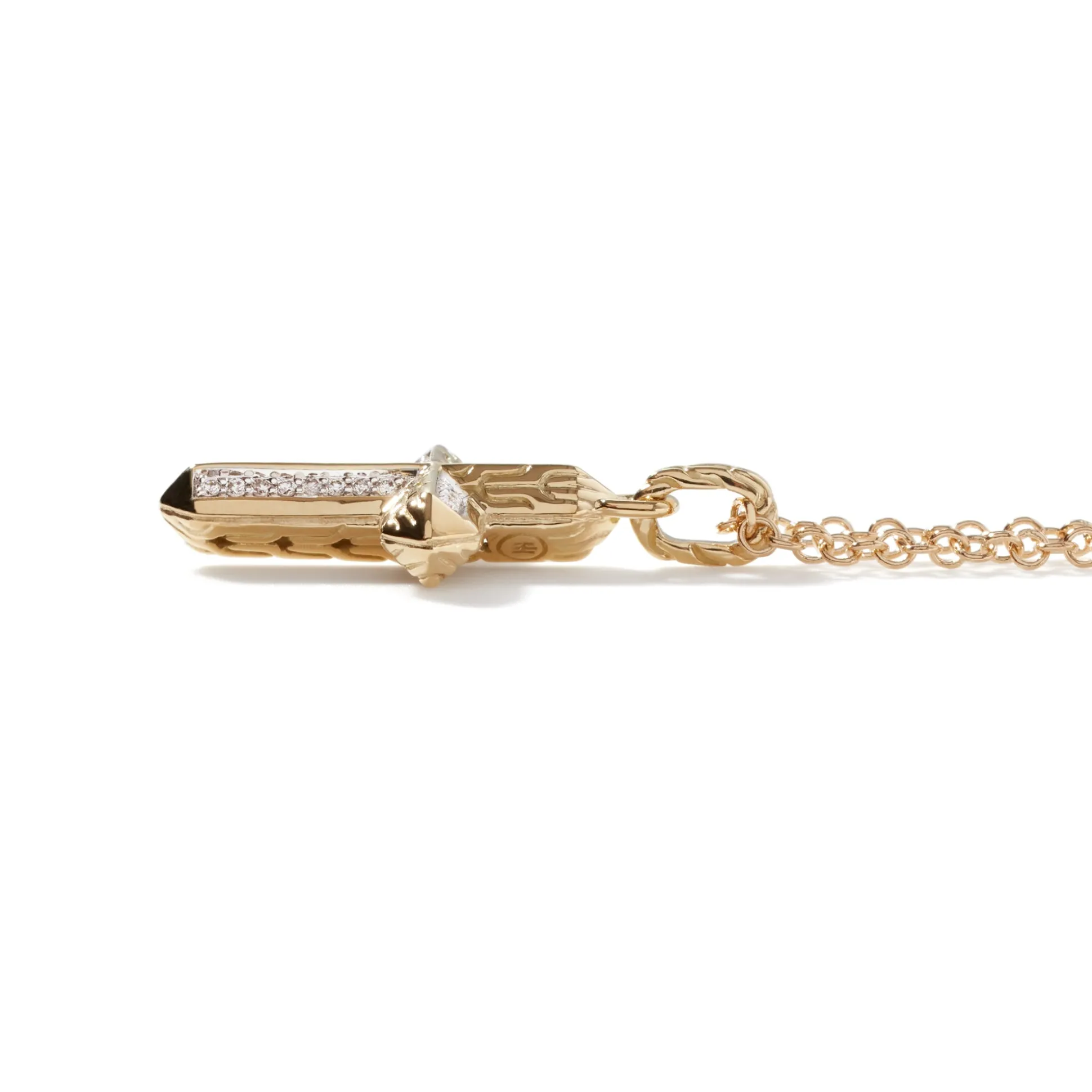 Women John Hardy Pendants^Cross Pendant Necklace, Gold, Diamonds