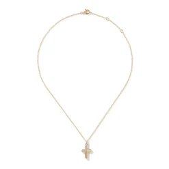 Women John Hardy Pendants^Cross Pendant Necklace, Gold, Diamonds