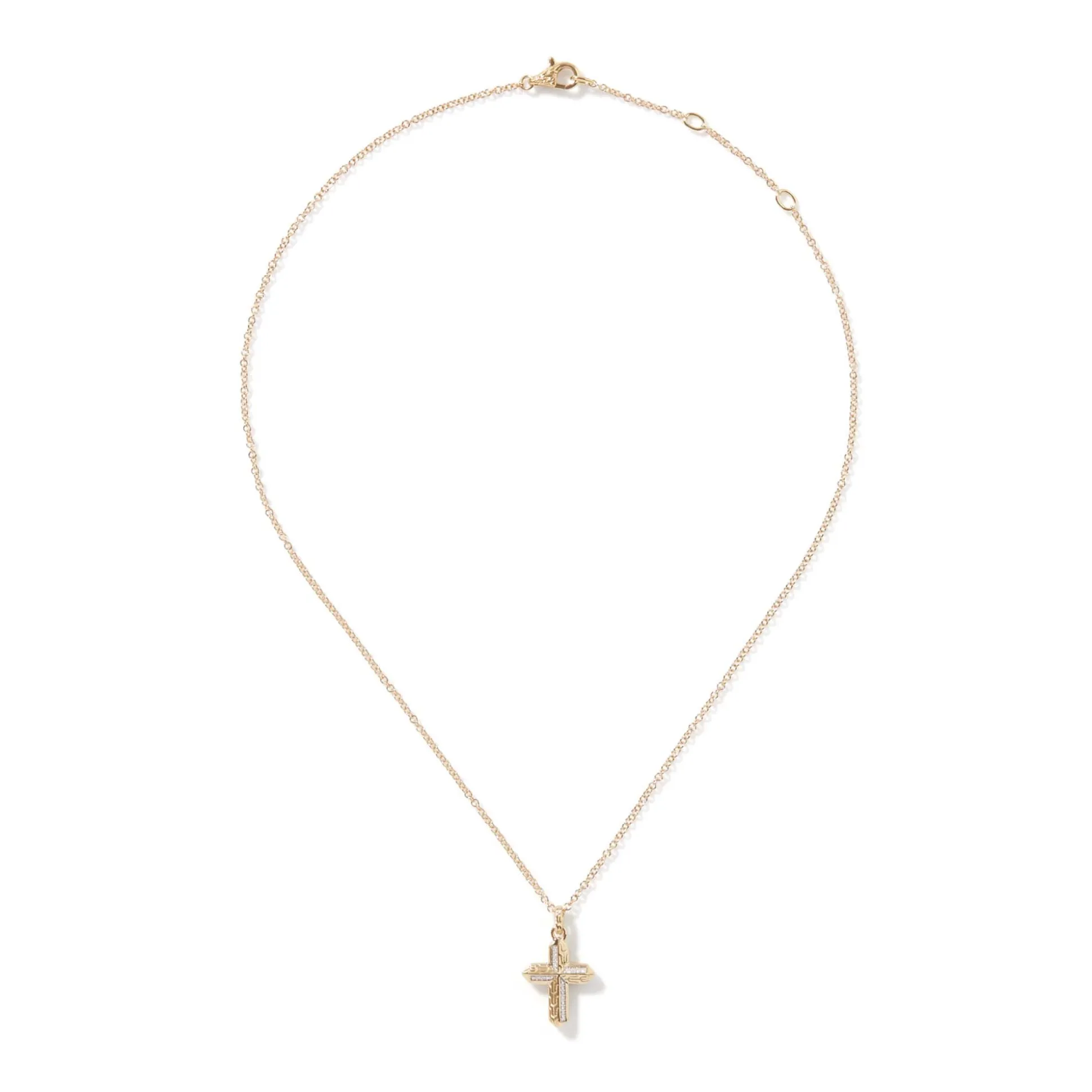 Women John Hardy Pendants^Cross Pendant Necklace, Gold, Diamonds
