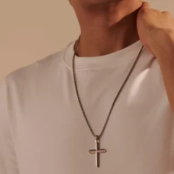 Men John Hardy Tags & Pendants^Cross Pendant Necklace, Sterling Silver