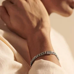 Men John Hardy Chains^Curb Chain Bracelet, Sterling Silver, 11Mm