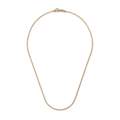 Men John Hardy Chains^Curb Chain Necklace, Gold, 2Mm