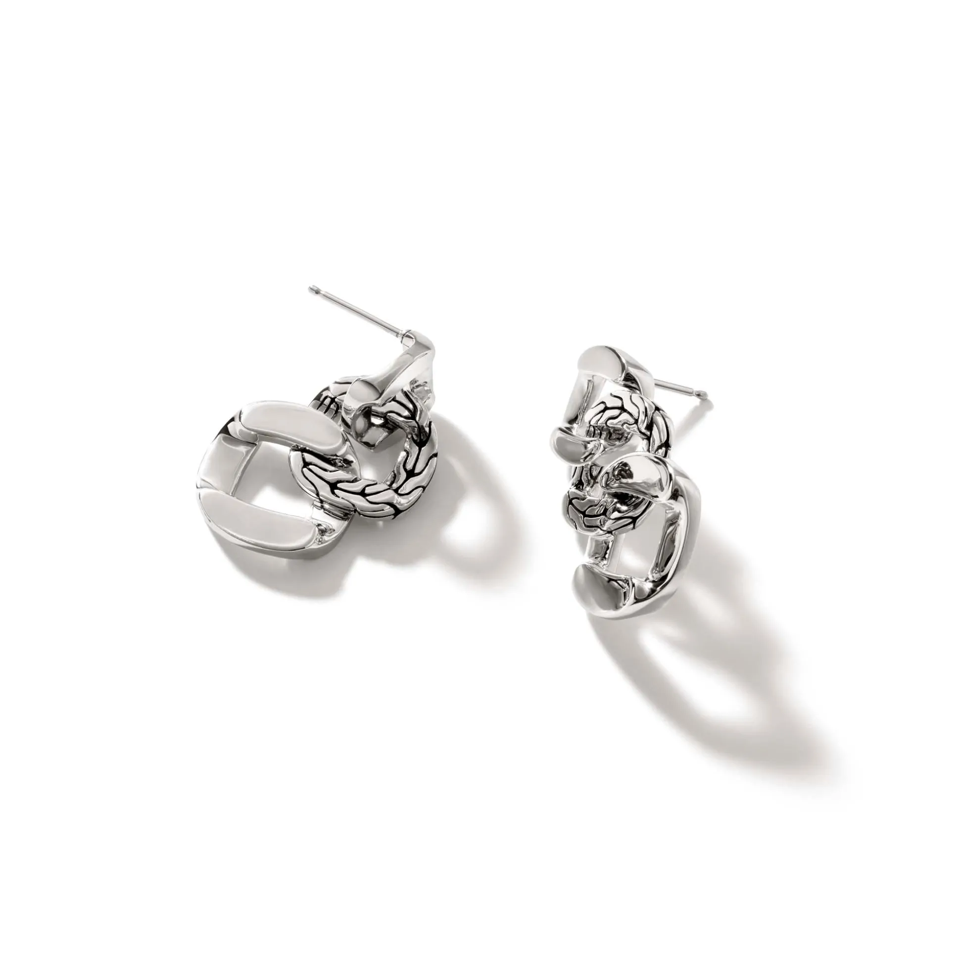 Women John Hardy Statement^Curb Drop Earring, Sterling Silver
