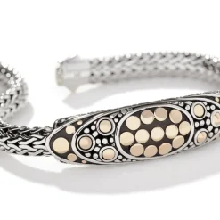 Women John Hardy Chains^Dot Bracelet, Gold, Sterling Silver, 6.5Mm