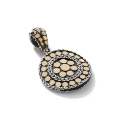 Women John Hardy Pendants^Dot Pendant, Gold, Sterling Silver