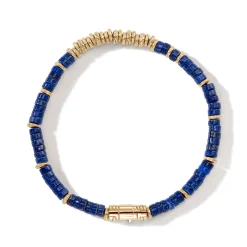 Men John Hardy Beads^Heishi Bracelet, Gemstones, Gold