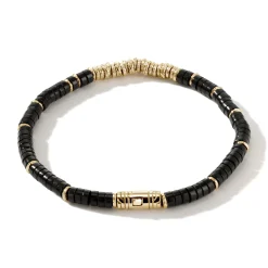 Men John Hardy Beads^Heishi Bracelet, Gemstones, Gold