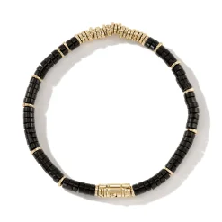 Men John Hardy Beads^Heishi Bracelet, Gemstones, Gold