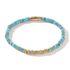 Men John Hardy Beads^Heishi Bracelet, Gemstones, Gold