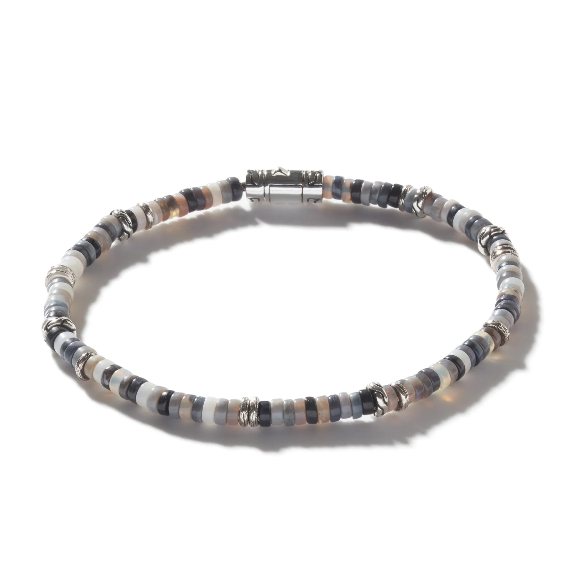 Men John Hardy Beads^Heishi Bracelet, Gemstones, Sterling Silver