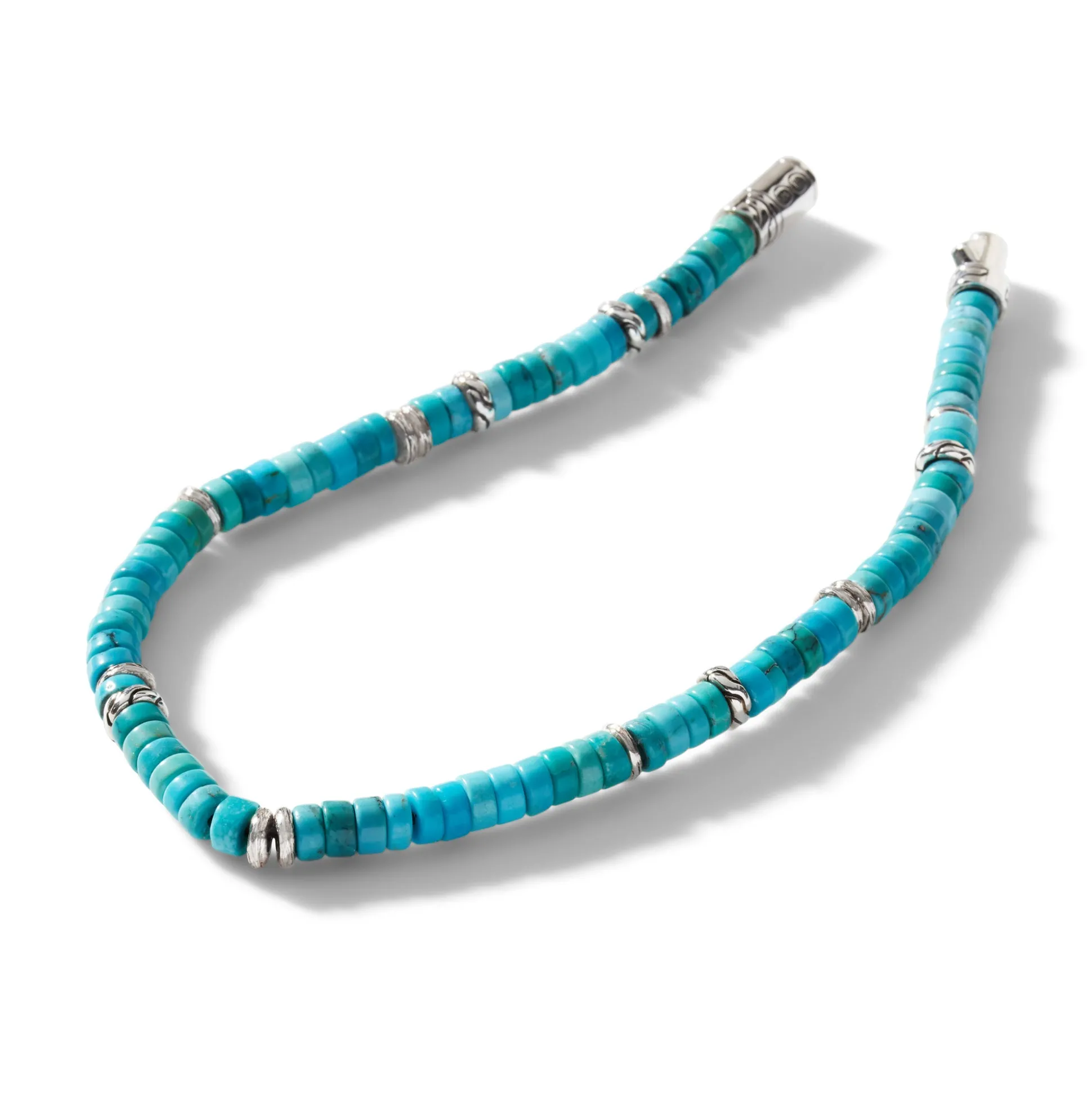 Men John Hardy Beads^Heishi Bracelet, Gemstones, Sterling Silver