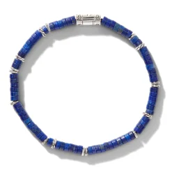 Men John Hardy Beads^Heishi Bracelet, Gemstones, Sterling Silver