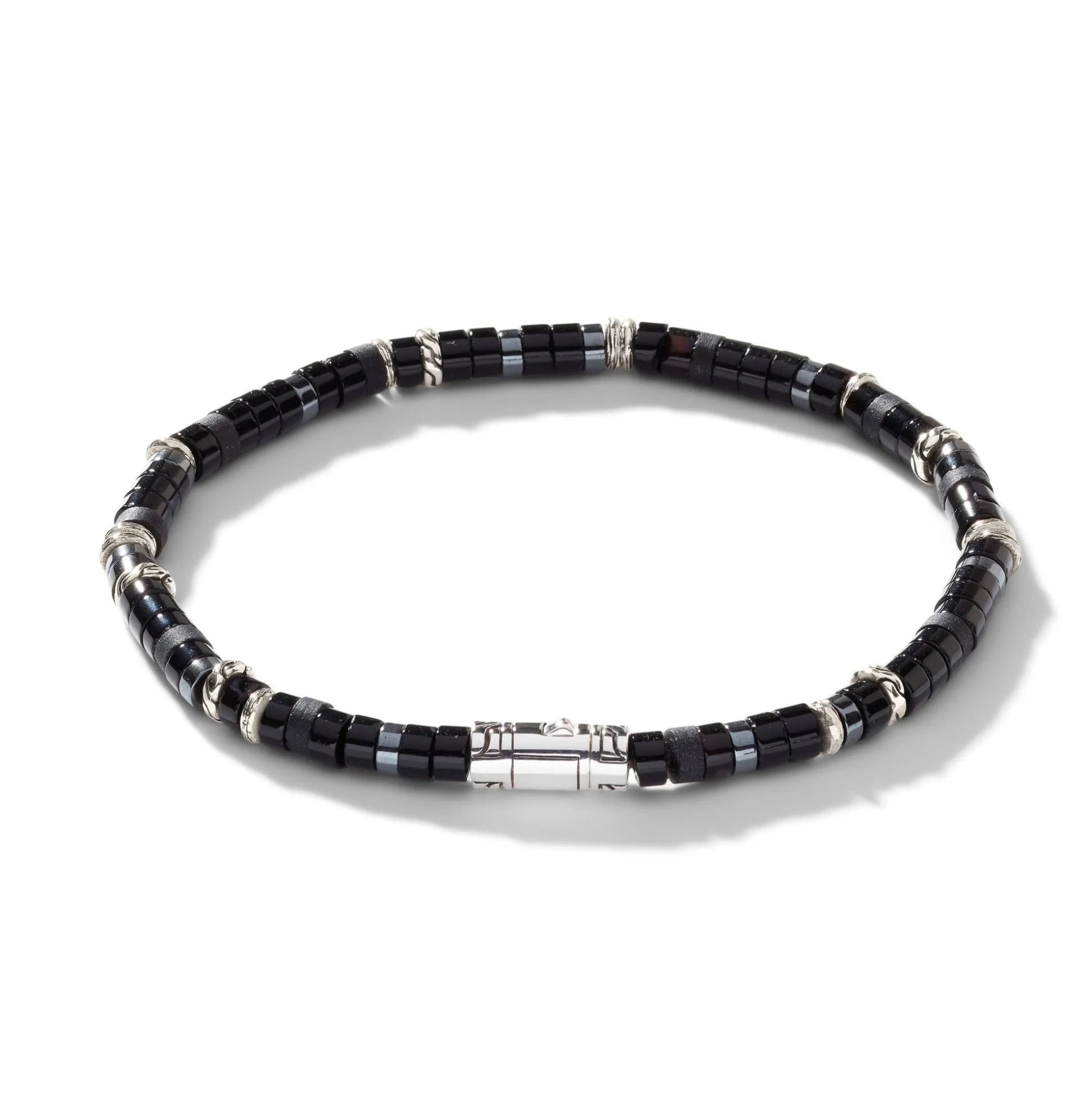 Men John Hardy Beads^Heishi Bracelet, Gemstones, Sterling Silver