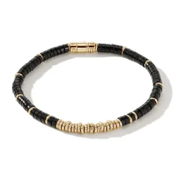 Men John Hardy Beads^Heishi Bracelet, Gemstones, Gold
