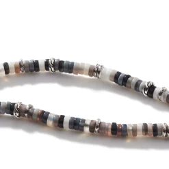 Men John Hardy Beads^Heishi Bracelet, Gemstones, Sterling Silver