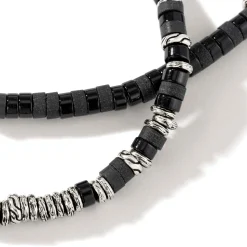 Women John Hardy Beads^Heishi Necklace, Gemstones, Sterling Silver