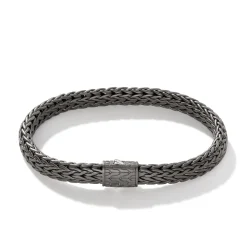Men John Hardy Chains^Icon Bracelet, Dark Silver, 7.5Mm