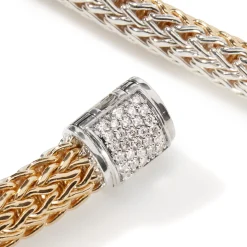 Men John Hardy Chains^Icon Bracelet, Gold, Silver, Diamonds, 5Mm