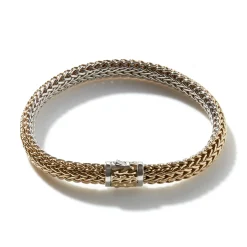 Men John Hardy Chains^Icon Bracelet, Gold, Sterling Silver, 6.5Mm