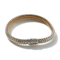 Men John Hardy Chains^Icon Bracelet, Gold, Sterling Silver, 6.5Mm