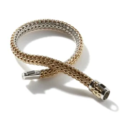 Men John Hardy Chains^Icon Bracelet, Gold, Sterling Silver, 6.5Mm