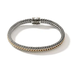 Men John Hardy Chains^Icon Bracelet, Gold, Sterling Silver, 8Mm
