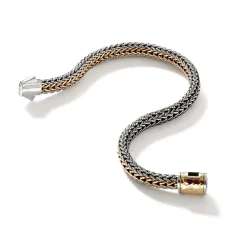 Men John Hardy Chains^Icon Bracelet, Gold, Sterling Silver, 8Mm