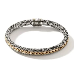 Men John Hardy Chains^Icon Bracelet, Gold, Sterling Silver, 8Mm