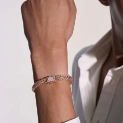 Women John Hardy Chains^Icon Bracelet, Silver, Diamonds, 7.5Mm