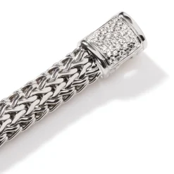 Women John Hardy Chains^Icon Bracelet, Silver, Diamonds, 6.5Mm