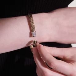 Women John Hardy Chains^Icon Bracelet, Silver, Diamonds, 6.5Mm