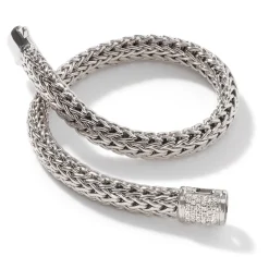 Women John Hardy Chains^Icon Bracelet, Silver, Diamonds, 6.5Mm