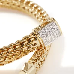 Women John Hardy Chains^Icon Bracelet, Silver, Diamonds, 6.5Mm