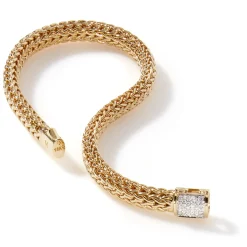 Women John Hardy Chains^Icon Bracelet, Silver, Diamonds, 6.5Mm